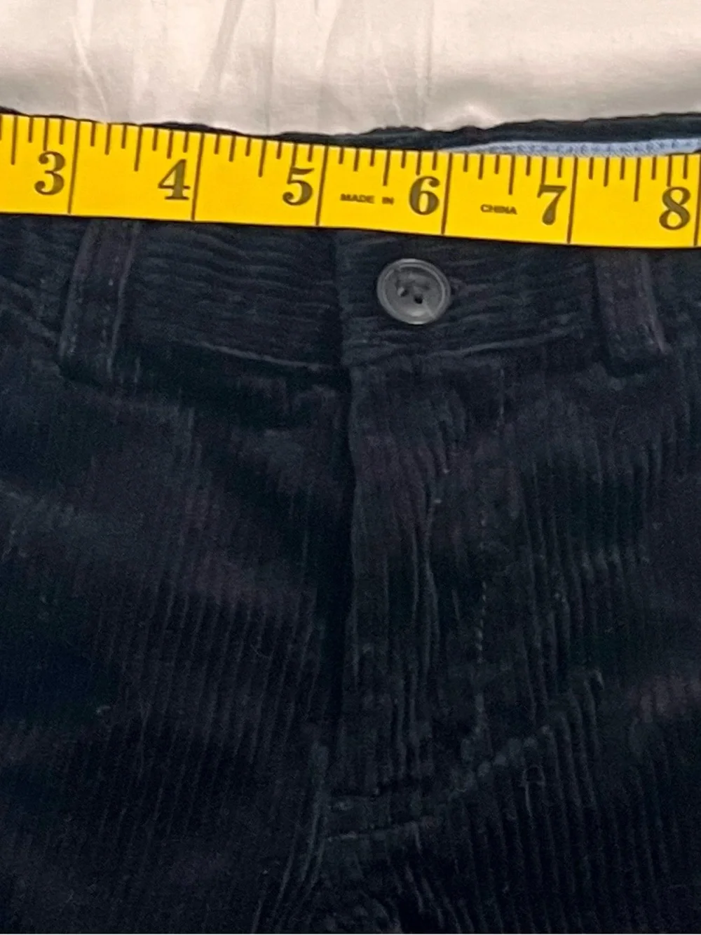 Polo Ralph Lauren Boys Black Corduroy Pants Straight Leg Size 5 Classic Cotton